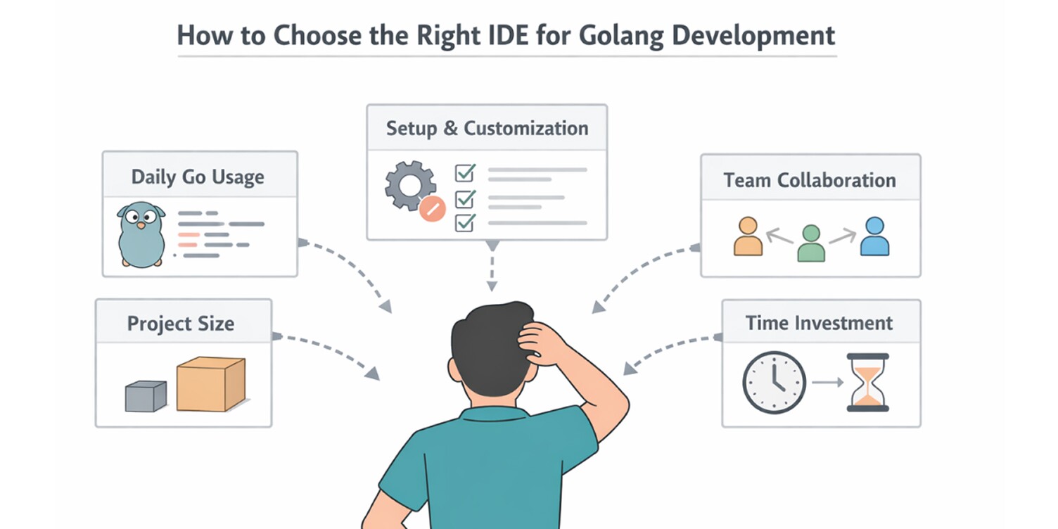 a snapshot of choosing the right IDE for Golang